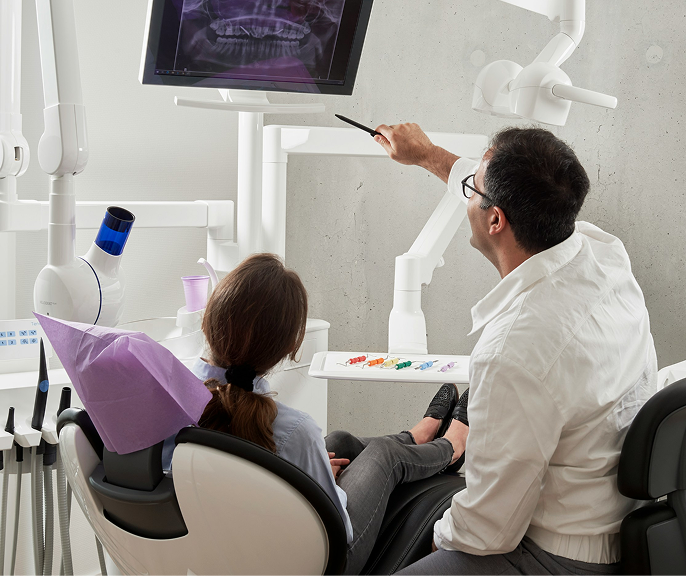 Consulta com dentista
