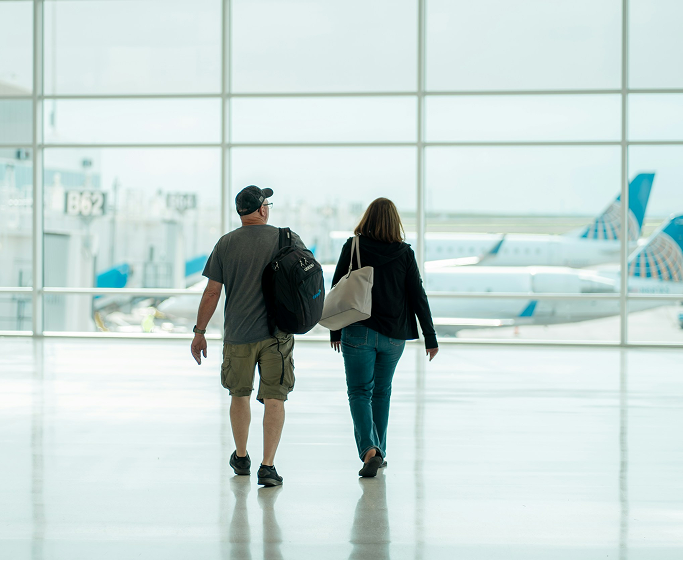 Casal do aeroporto